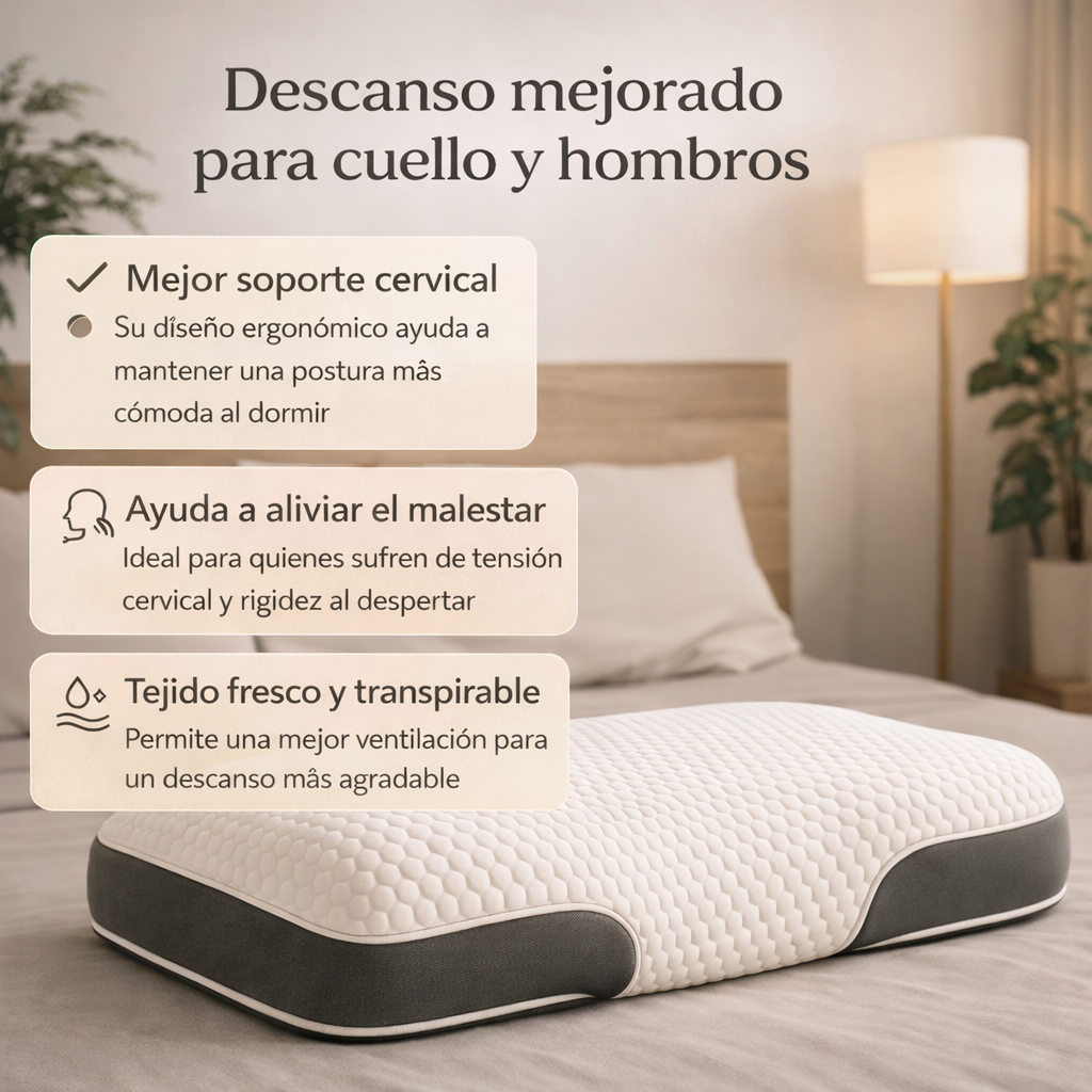 Di adiós a tu dolor de cuello con la almohada anti-estrés Relaxcare