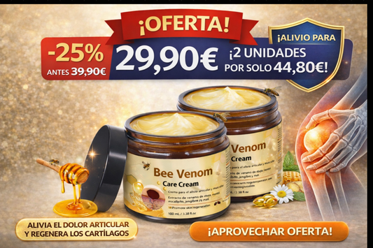 Calma tus articulaciones y huesos con la Crema Bee Venom